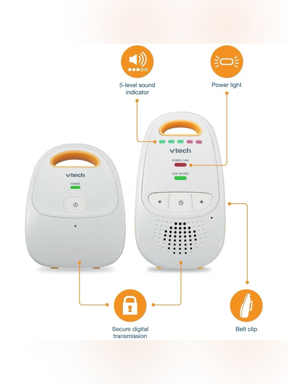 VTech Audio Baby Monitor - Picture 2 of 4